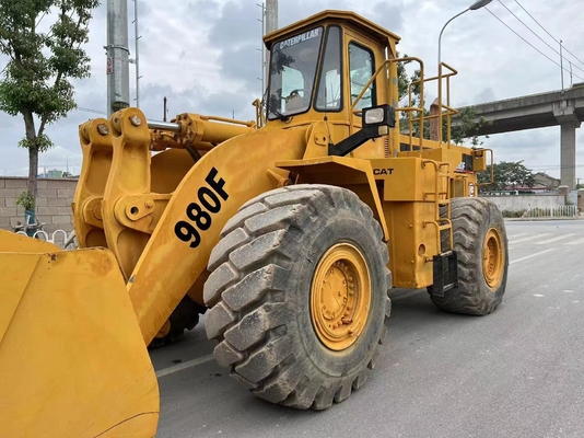 Charge nominale de 6 tonnes CAT980F Chargeur à roues d'occasion avec autre pompe hydraulique et en bon état