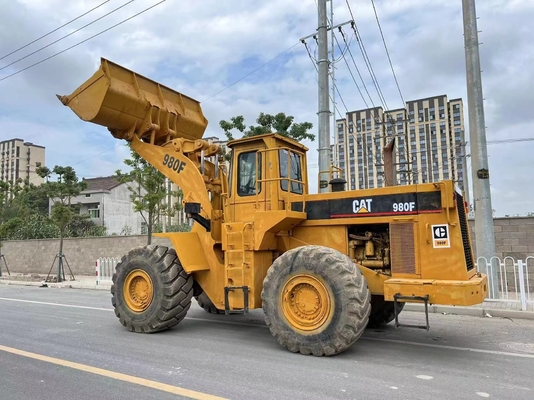 Charge nominale de 6 tonnes CAT980F Chargeur à roues d'occasion avec autre pompe hydraulique et en bon état