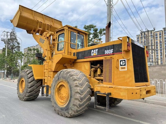 Charge nominale de 6 tonnes CAT980F Chargeur à roues d'occasion avec autre pompe hydraulique et en bon état