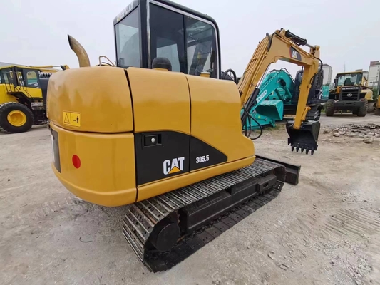 Excavatrice utilisée CAT 305.5 306 avec une capacité de seau de 0,31 m3 et un poids de machine de 6000 kg