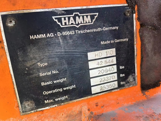 18000 KG Roller Vibrateur HD110 HD128 HD138 HD90 Modèles d'Allemagne Utilisé à Shanghai